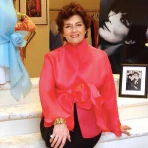 Jackie Rogers Vintage Couture Silk Organza Jacket with Self Tie Women's Size S